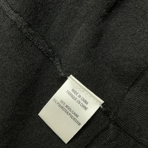 THEORY Maritza B New Steady Wool Black Cardigan - Picture 9 of 15